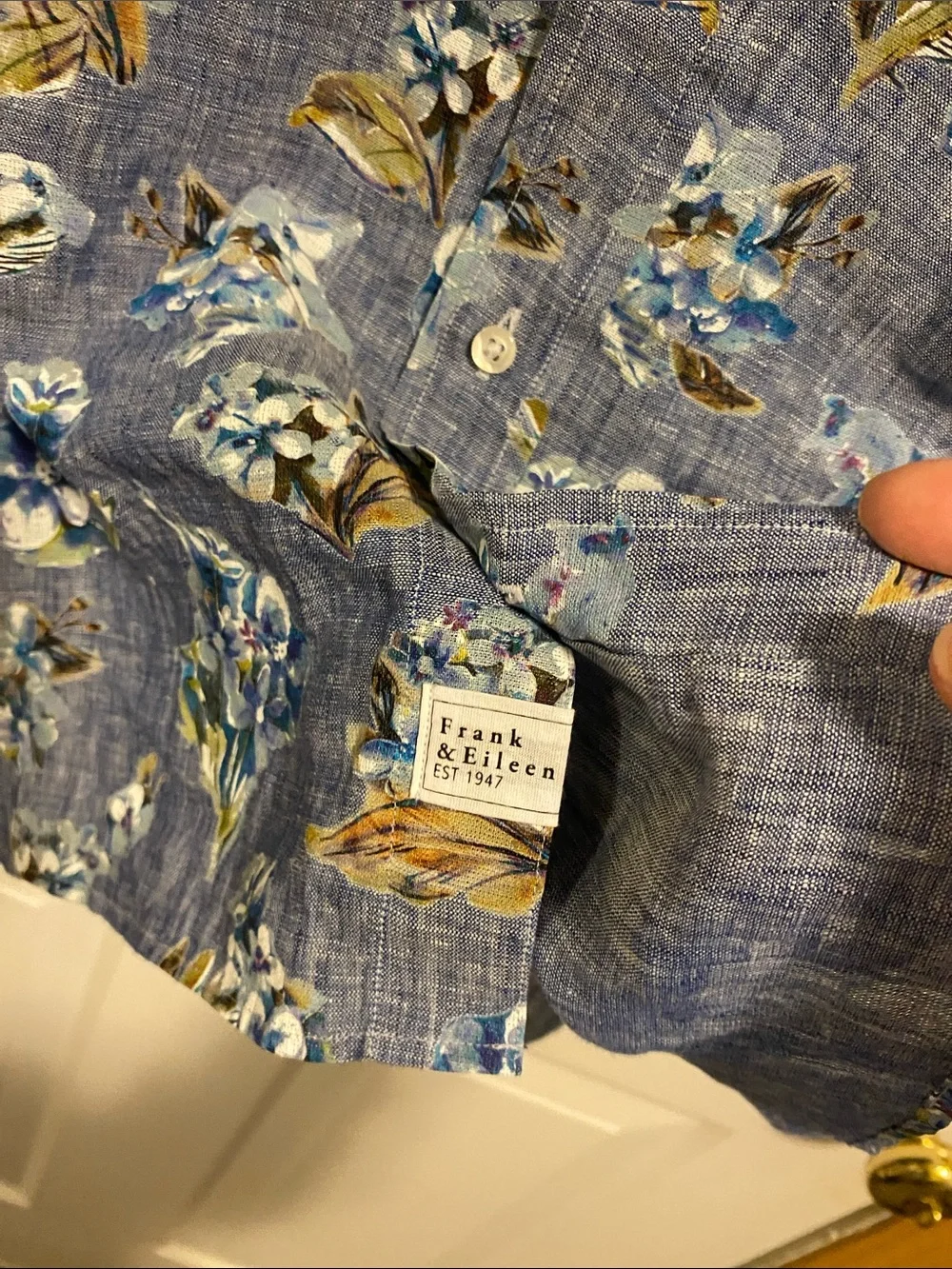 Frank and Eileen Rosie linen button down
